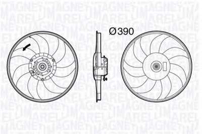 MAGNETI MARELLI 069422589010 -  Вентилятор, охлаждение двигателя